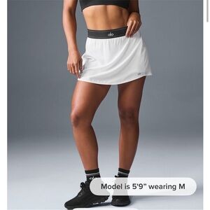 ALO Match Point White Tennis Skirt